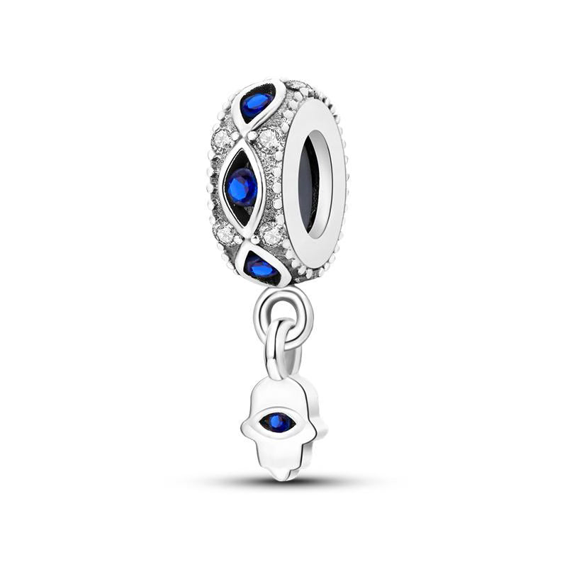 Blue Eye Hamsa Pendant Charm