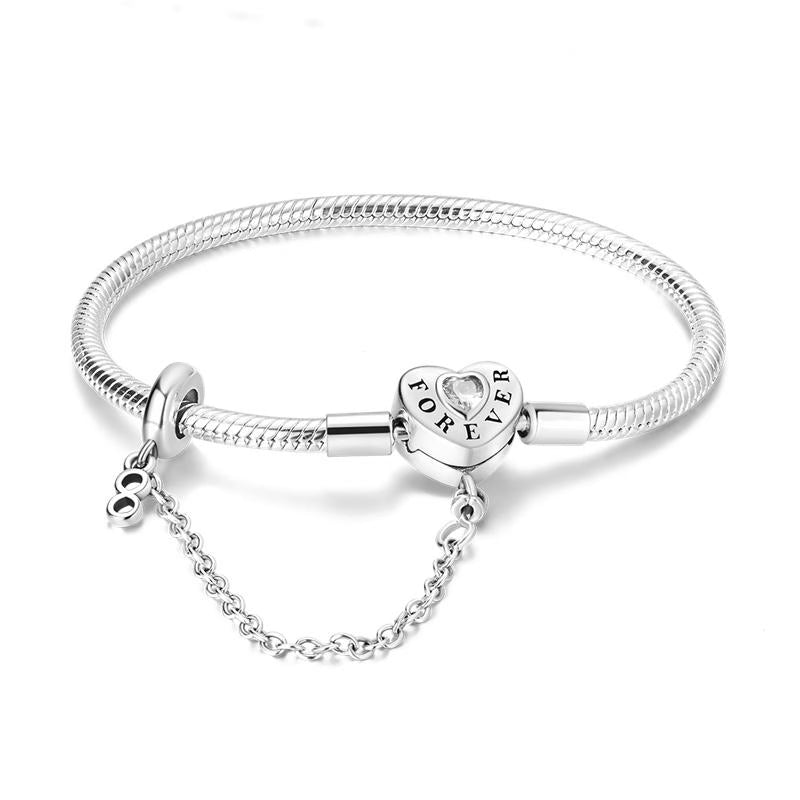 Forever Infinity Chain Charm Bracelet