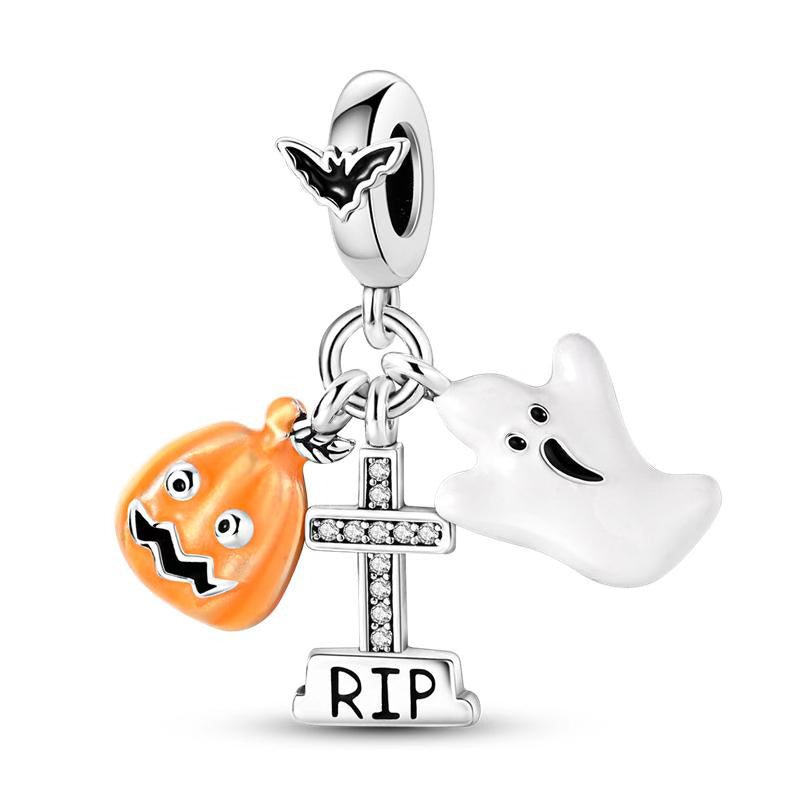 Spooky Pumpkin Ghost Pendants Charm