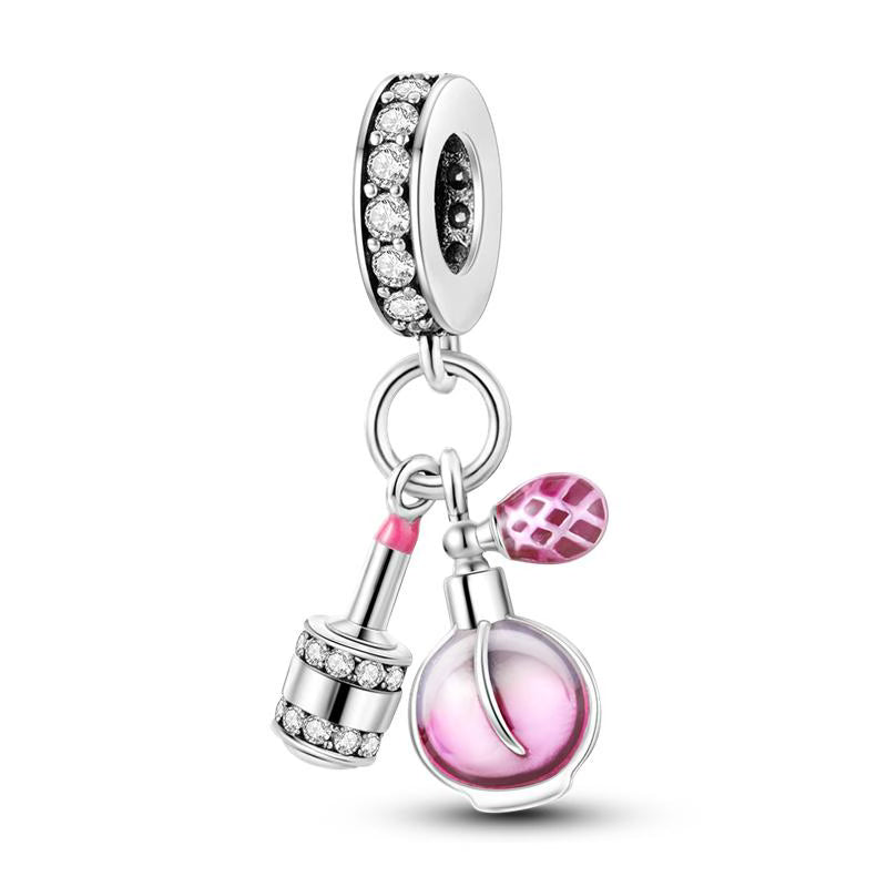 Perfume & Nail Polish Diamante Pendant Charm