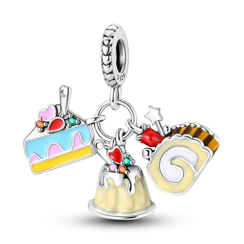 Sweet Cakes Love Hearts Pendants Charm