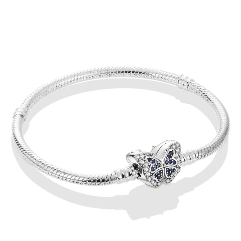 Diamante Butterfly Charm Bracelet