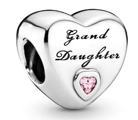 Grand-Daughter Pink Diamante Charm
