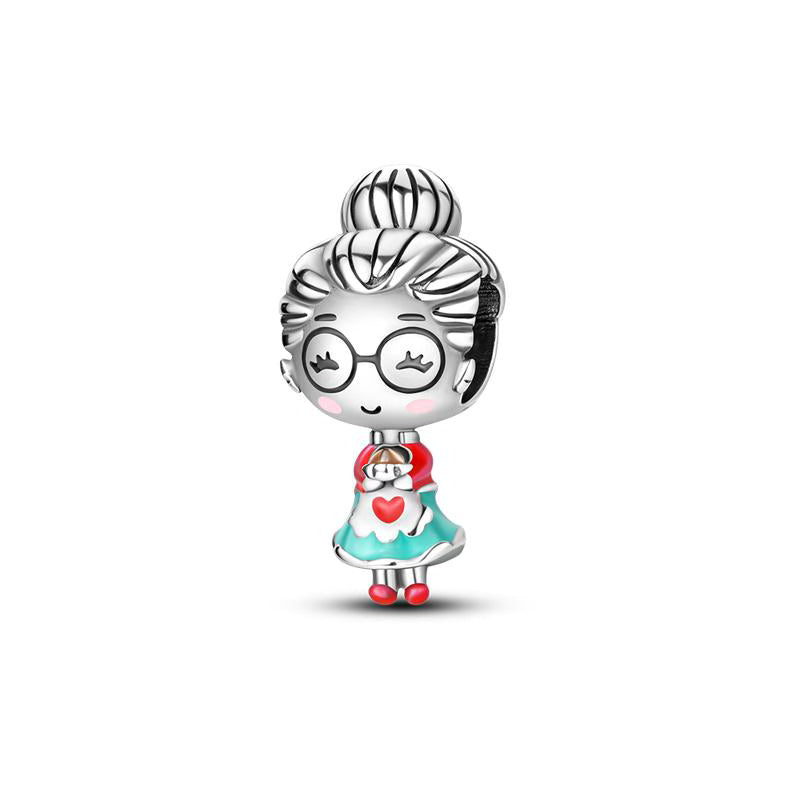 Happy Girl Love Heart Dress Charm