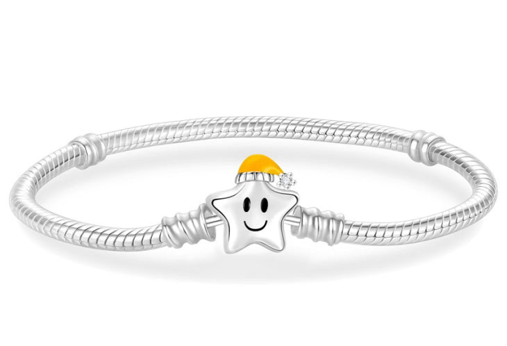 Santa Hat Star Charm Bracelet