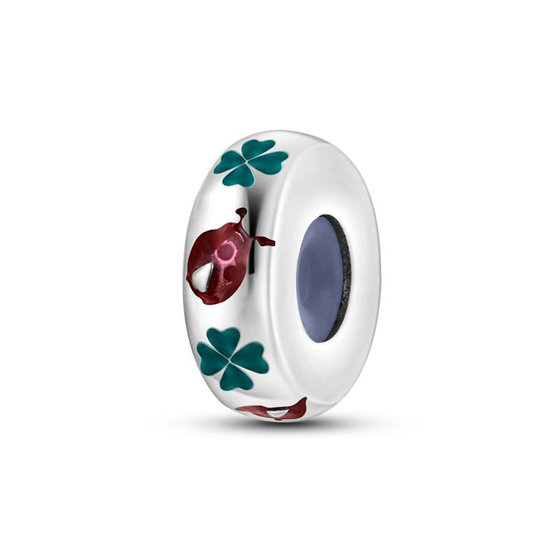 4-Leaf Clover Round Band Charm