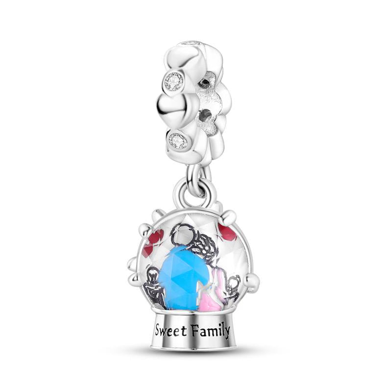 Sweet Family Diamante Love Hearts Pendants Charm