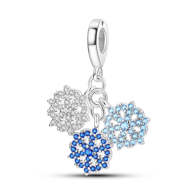 Blues Snowflakes Pendants Charm
