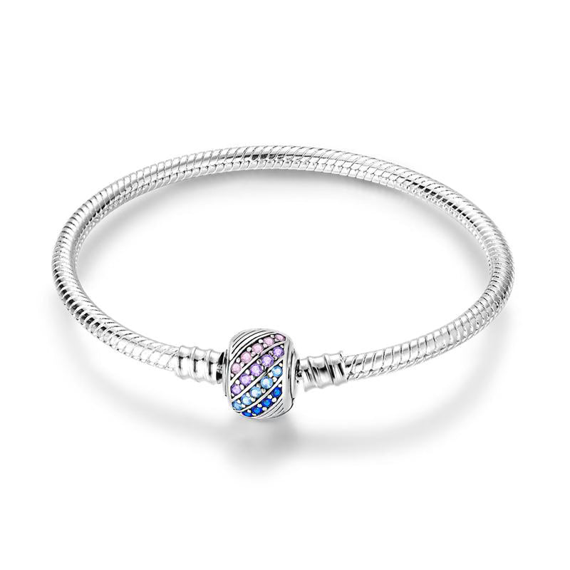 Diamante Colour Stripe Charm Bracelet