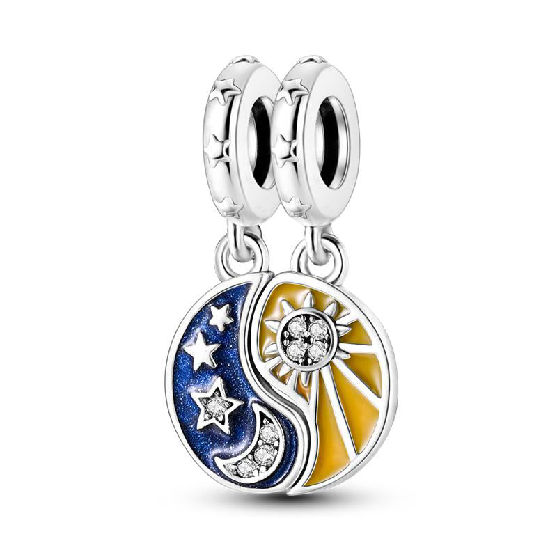 Yin & Yang Moon & Sun Pendants Charm