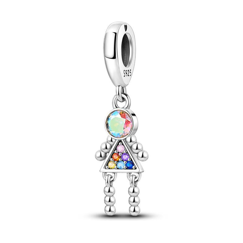Diamante Figurine Pendant Charm