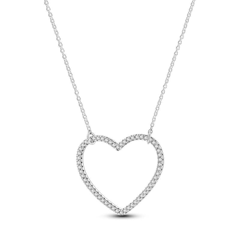Diamante Love Heart Necklace