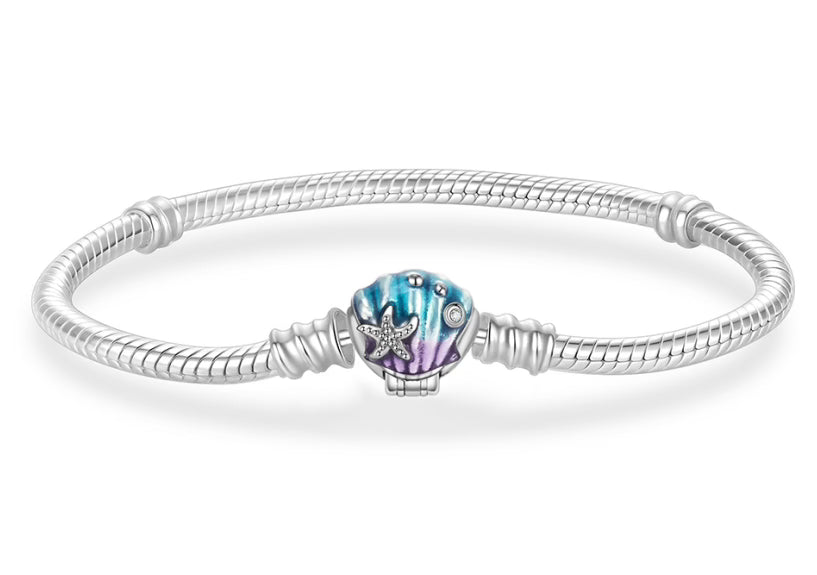 Starfish & Clamshell Charm Bracelet