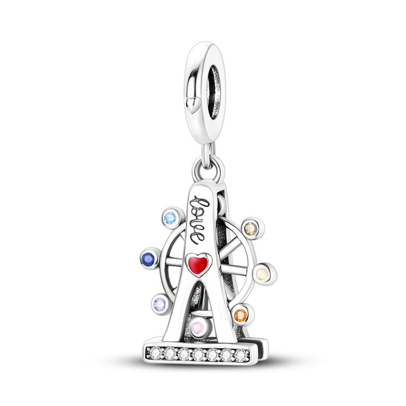 Colourful Ferris-wheel Love Pendant Charm