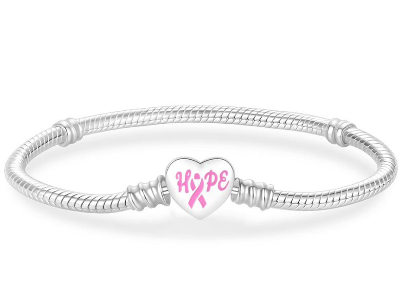 Pink Hope Charm Bracelet
