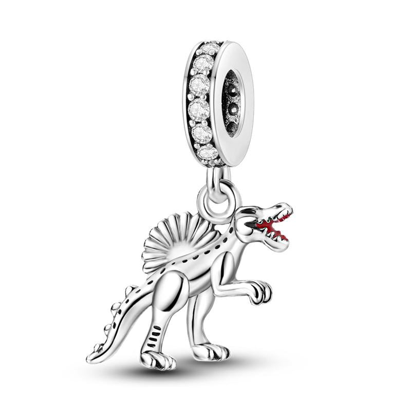 Roar Dinosaur Diamante Pendant Charm