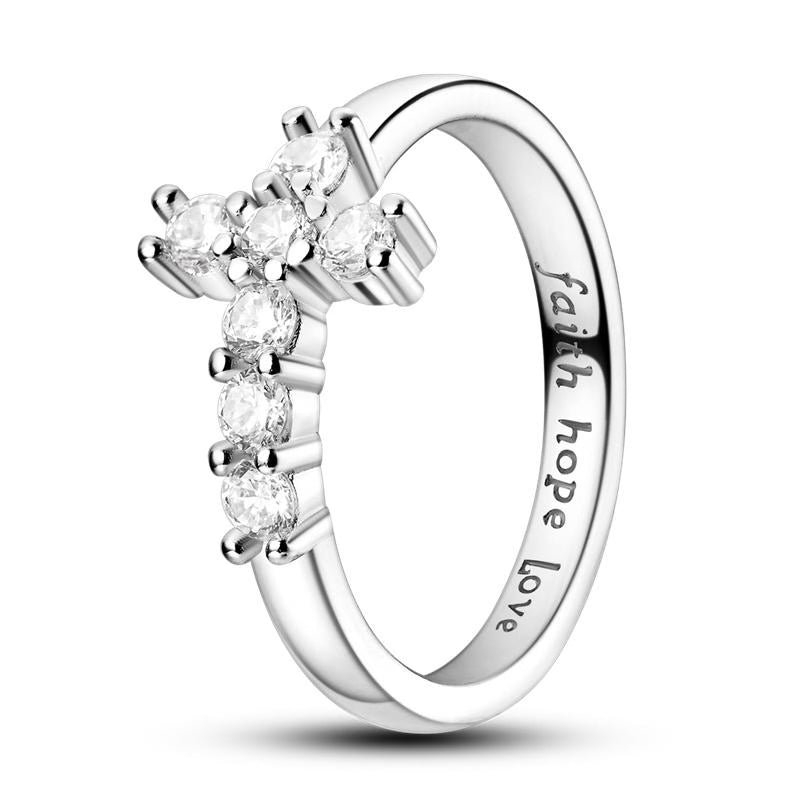 Faith, Hope, Love Cross Ring