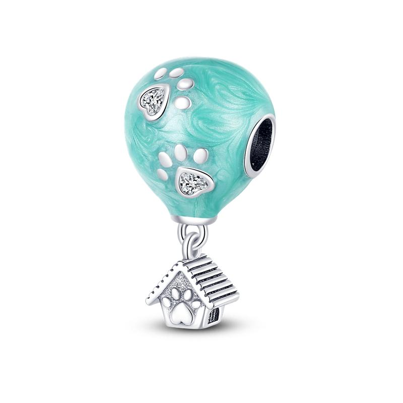 Blue Balloon House Charm